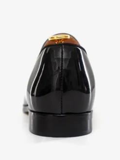 Mocassins Chaussures de Mariage Soirée hommes à bout rond et tige en PU verni