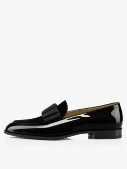 Mocassins Chaussures de Mariage Soirée hommes bout rond tige en PU verni