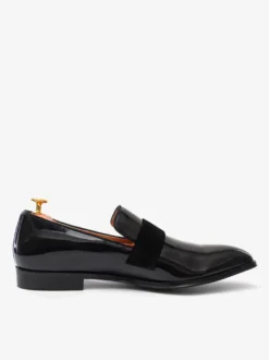 Mocassins Chaussures de Mariage Soirée hommes avec dessus en PU verni