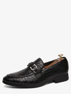 Mocassins décontractés à bout rond pour hommes chaussures en cuir