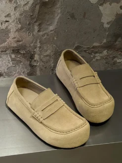Mocassins décontractés pour hommes bout rond à enfiler style penny mocassins