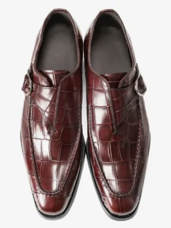 Mocassins en cuir de vache pour hommes chaussures de mariage à sangles moines