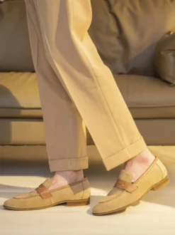 Mocassins en cuir pour hommes