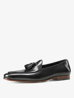 Mocassins en cuir PU pour hommes chaussures de mariage à pompon