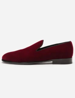 Mocassins à enfiler pour hommes bout rond en velours chaussures légères et résistantes à l'usure talons bas chaussures Penny
