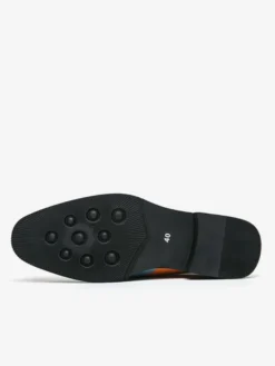 Mocassins à enfiler pour hommes couleur unie grande taille en cuir décontractés à bout pointu respirants pour soirées