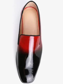 Mocassins à enfiler pour hommes chaussures habillées à bout carré ombré