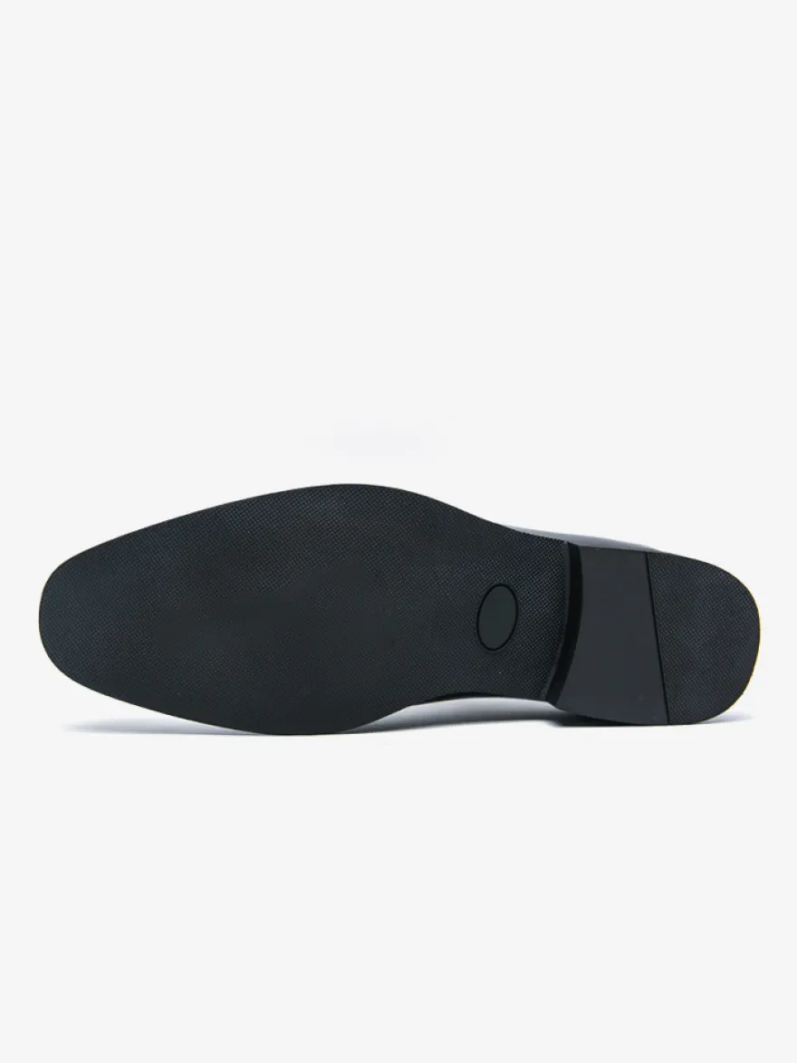 Mocassins à enfiler pour hommes chaussures habillées pointues noires et marron style présidentiel décontracté pour le bureau