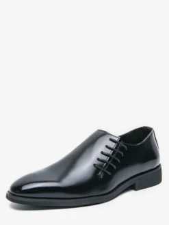 Mocassins à enfiler pour hommes chaussures habillées pointues noires et marron style présidentiel décontracté pour le bureau
