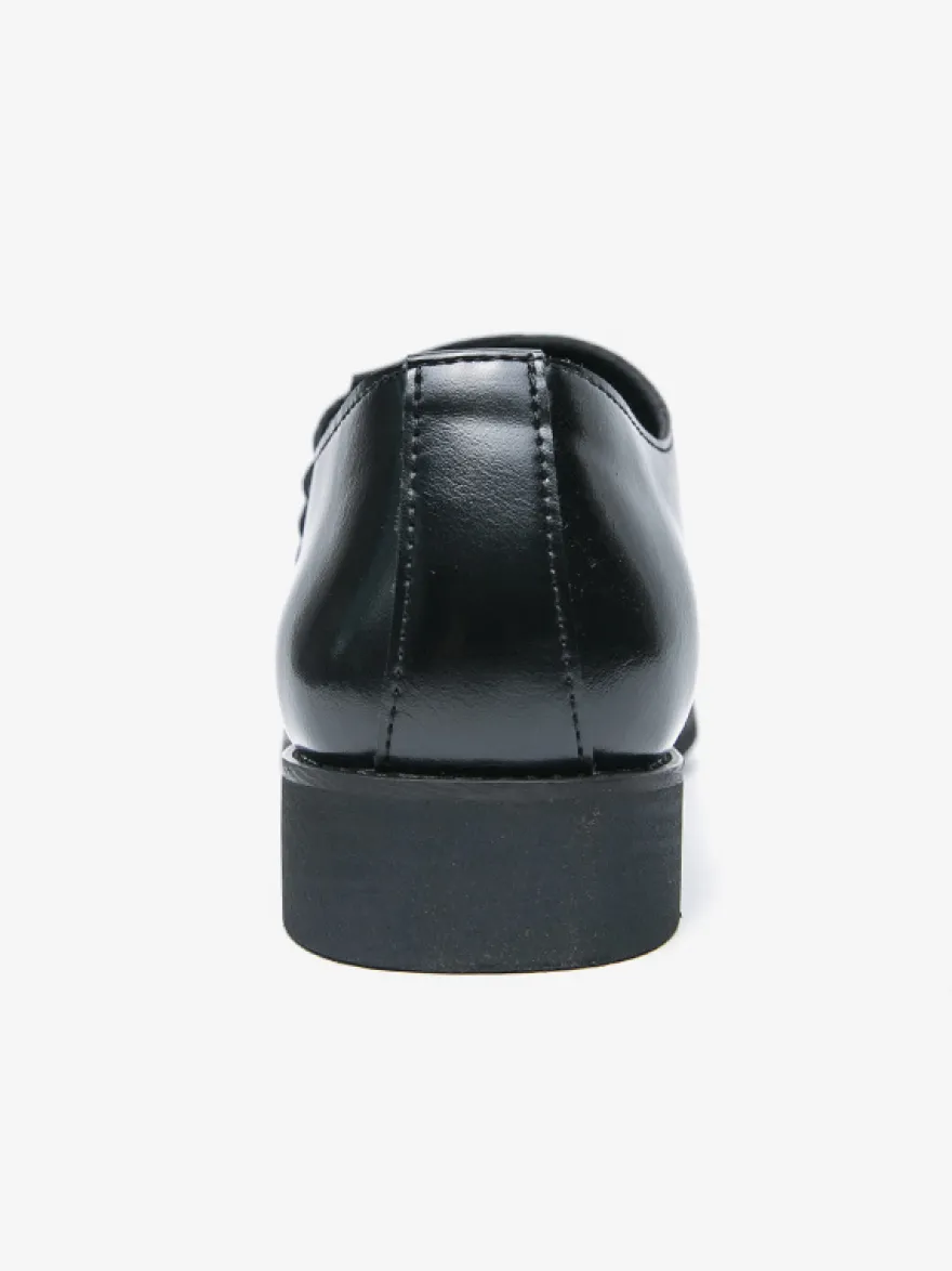 Mocassins à enfiler pour hommes chaussures habillées pointues noires et marron style présidentiel décontracté pour le bureau