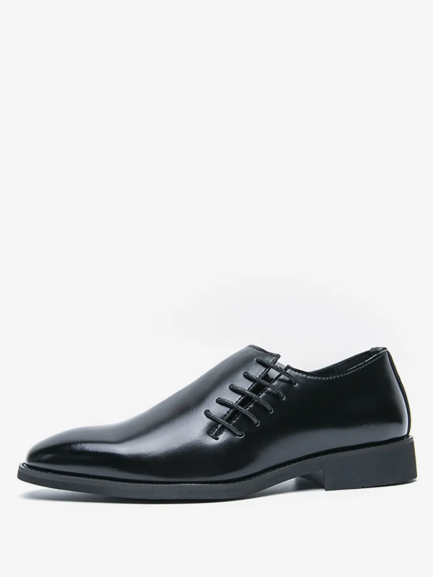 Mocassins à enfiler pour hommes chaussures habillées pointues noires et marron style présidentiel décontracté pour le bureau