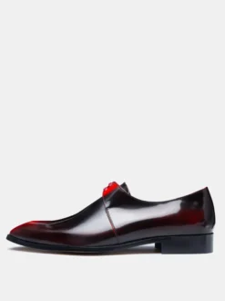 Mocassins à enfiler pour hommes chaussures de bal de fin d'année faites à la main chaussures de mariage