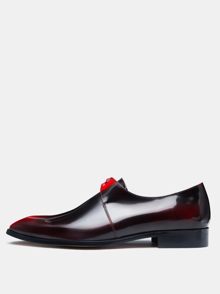 Mocassins à enfiler pour hommes chaussures de bal de fin d'année faites à la main chaussures de mariage