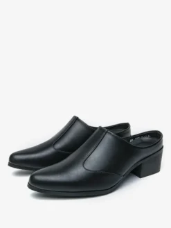 Mocassins à enfiler pour hommes chaussures à talons épais en PU