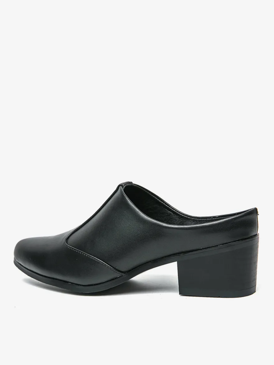 Mocassins à enfiler pour hommes chaussures à talons épais en PU