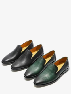 Mocassins à enfiler pour hommes chaussures d'affaires en cuir tressé chaussures de bureau formelles pour hommes