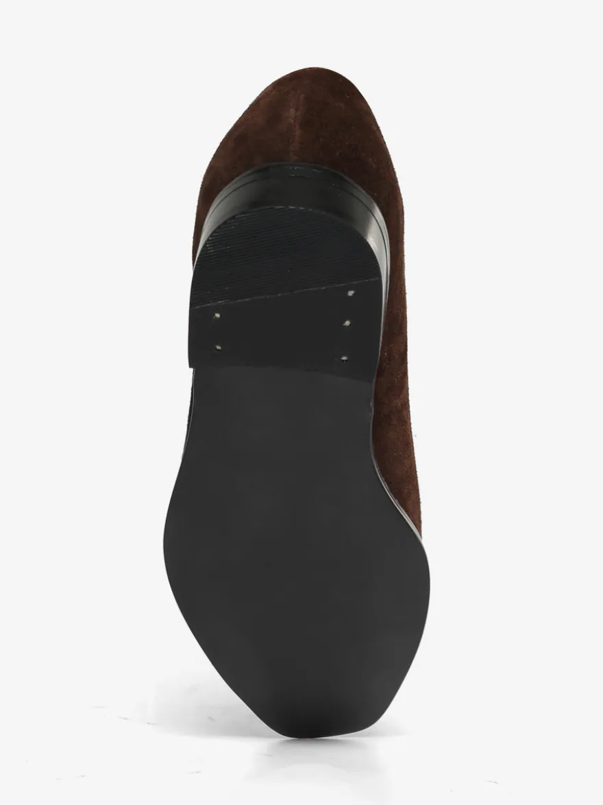 Mocassins Homme avec Bout Rond en Cuir Synthétique avec Franges Unicolore