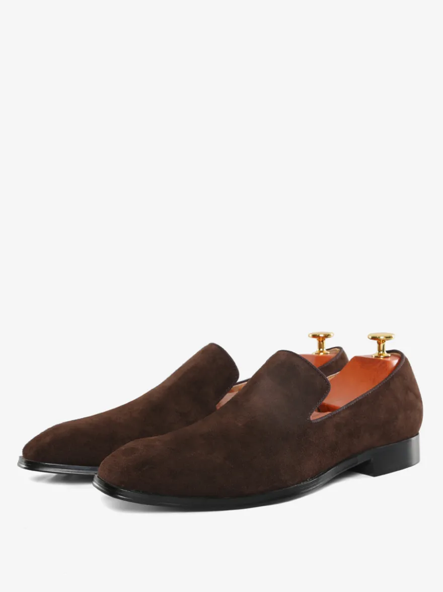 Mocassins Homme avec Bout Rond en Cuir Synthétique avec Franges Unicolore