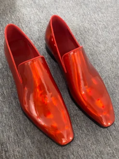 Mocassins Homme en Cuir Synthétique avec Bout Pointu Unicolore