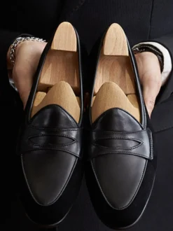 Mocassins Hommes Chaussures De Mariage De Bal Soirée En Cuir Suédé À Bout Rond