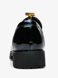 Mocassins à mors pour homme chaussures épaisses vernies antidérapantes