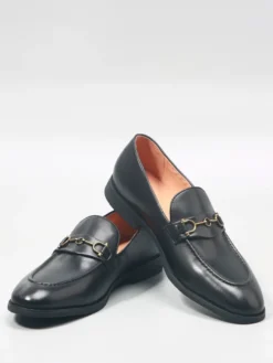 Mocassins à mors pour hommes chaussures habillées à enfiler en cuir véritable chaussures d'affaires formelles