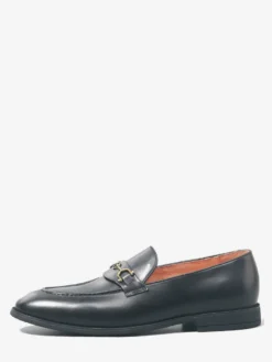 Mocassins à mors pour hommes chaussures habillées à enfiler en cuir véritable chaussures d'affaires formelles