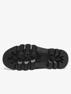 Mocassins noirs pour hommes bout rond à enfiler avec pompons