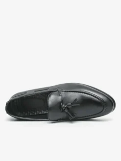 Mocassins à pampilles pour hommes bout rond confortables à enfiler pour mariage bal de promo