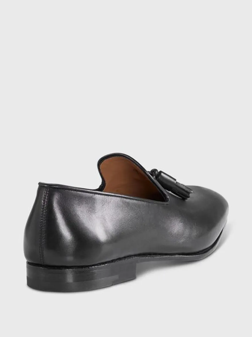 Mocassins à pampilles pour hommes chaussures de mariage à enfiler en polyester motif artistique