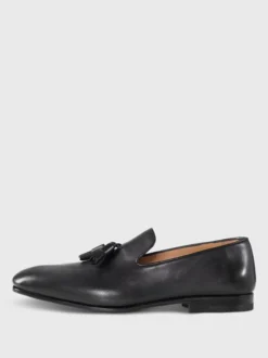 Mocassins à pampilles pour hommes chaussures de mariage à enfiler en polyester motif artistique