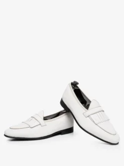 Mocassins Penny pour hommes chaussures de bal de promo de mariage à enfiler en cuir style artistique