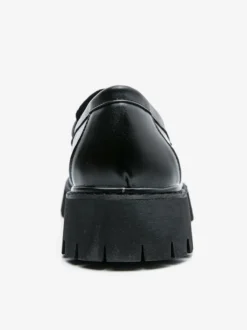 Mocassins Penny pour hommes en cuir antidérapant à plateforme chaussures à enfiler épaisses bout rond semelle crantée chaussures décontractées et formelles
