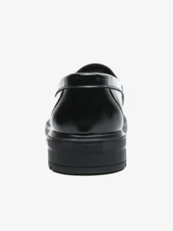 Mocassins à plateforme en cuir pour hommes chaussures confortables pour le travail et les affaires.