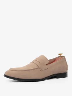 Mocassins pour hommes avec dessus en microsuède