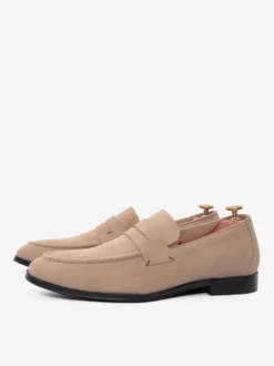 Mocassins pour hommes avec dessus en microsuède