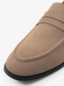 Mocassins pour hommes avec dessus en microsuède