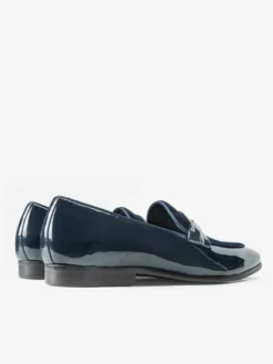 Mocassins pour hommes en cuir de vachette à bout rond chaussures habillées à enfiler