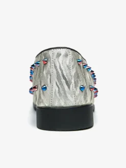 Mocassins à rivets pour hommes à enfiler à bout pointu en cuir végétalien clous décoratifs antidérapants à talon carré décontractés