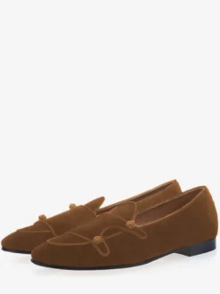Mocassins velours noir pour hommes Chaussures de Mariage Soirée bout rond