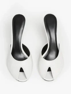 Mules à talons hauts pour femmes escarpins à bout ouvert et talon aiguille sans talon