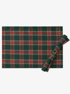 Nappe Costumes De Vacances Carreaux Polyester De Noël Vert
