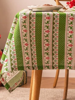 Nappe Costumes de vacances de Noël polyester de Noël rouge