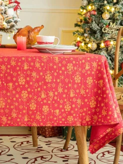 Nappe Costumes De Vacances De Noël Polyester Noël Vert