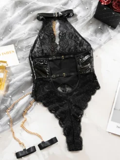 Nuisettes en dentelle noires gainantes et sexy pour femmes