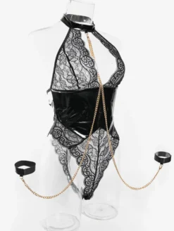 Nuisettes en dentelle noires gainantes et sexy pour femmes