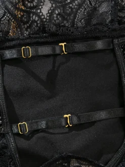 Nuisettes en dentelle noires gainantes et sexy pour femmes