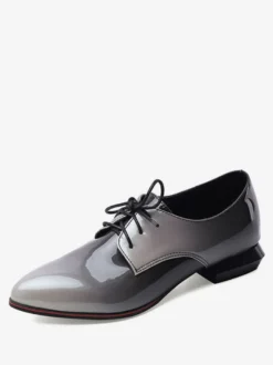 Oxfords Academic Ombre Toe Pointed Toe Chaussures décontractées pour femmes