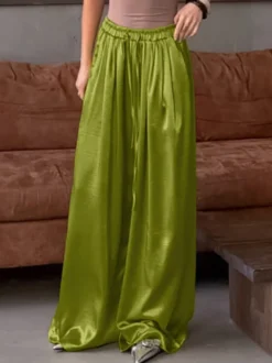 Pantalon abricot taille haute