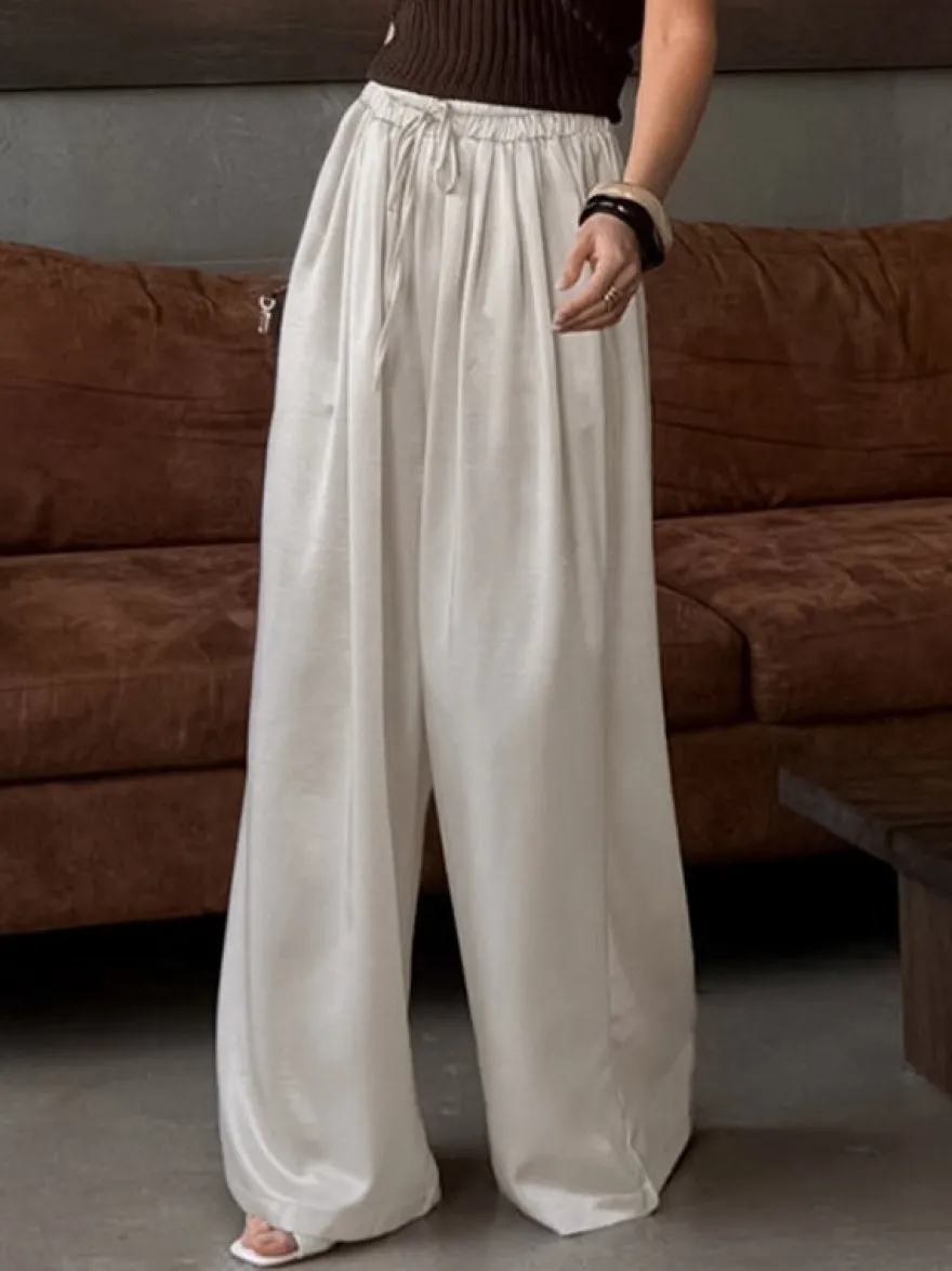 Pantalon abricot taille haute